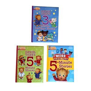 Daniel Tiger 3 & 5 Minute Hard Cover Book Bundle
